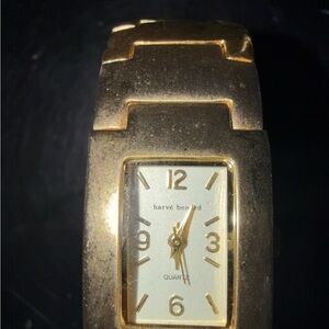 Harve Benard Gold-Tone Quartz Timepiece